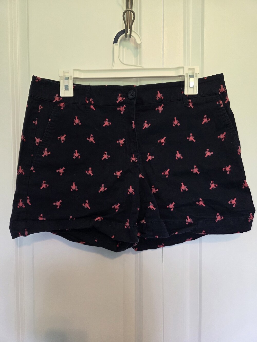 Nautica Navy Shorts with Pink Lobsters